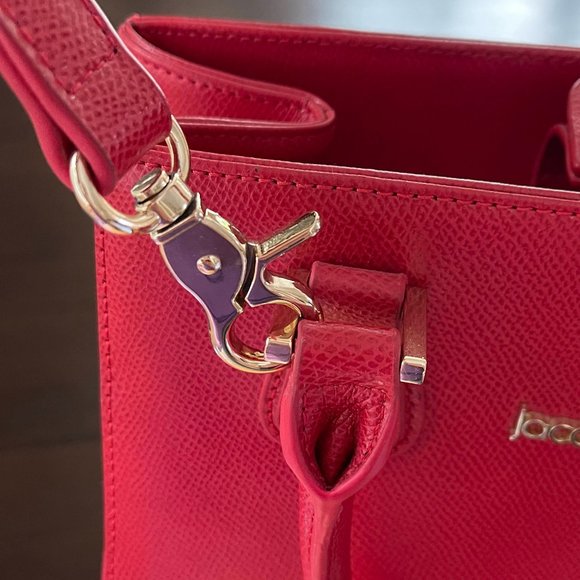 Jacques Esterel Red Handbag with adjustable crossbody/shoulder strap - Picture 12 of 12